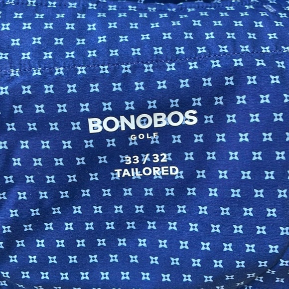 Bonobos Performance Link Golf Pants 33x32 Tailored Fit- Heather Blue - Picture 3 of 3